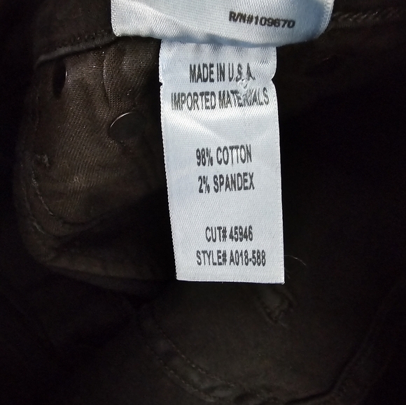 AGOLDE High Rise Skinny Ankle Black Wax Coated Denim jeans 27 Preowned - Picture 10 of 10